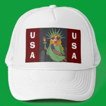 Flying Lady Liberty - cap hats
