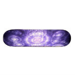 Flying lotuses - fractal custom skateboard