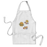 Flying Lunch: Hot Dog, French Fries &amp; Hamburger Apron
