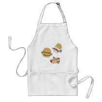 Flying Lunch: Hot Dog, French Fries & Hamburger Apron