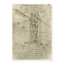 Flying Machine, Leonardo da Vinci, 1488 Print