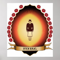 Flying Mandorla Poster