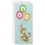 Flying Monkey 1st Birthday Invitation