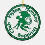 Flying Monkey Drinking Club Ornaments