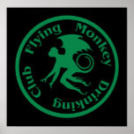 Flying Monkey Drinking Club Poster