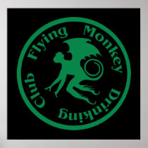 Flying Monkey Drinking Club Poster