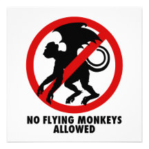 Flying Monkey Party Personalized Invitations
