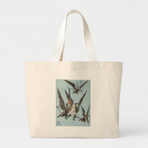 Flying Monkeys Color Canvas Bags