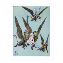 Flying Monkeys Color Post Cards