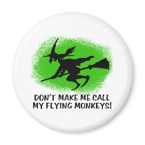 Flying Monkeys Fridge Magnets
