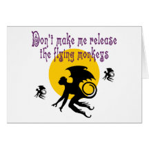 Flying Monkeys Note Card