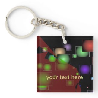 Flying Moons Key Chain Acrylic Key Chain