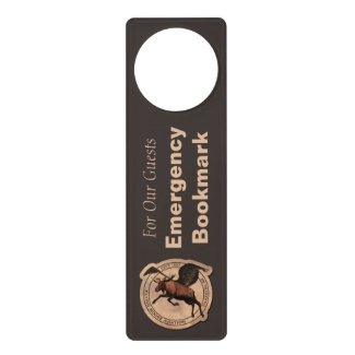 Flying Moose Aviation Patch Emergency Bookmark