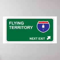 Flying Next Exit Print