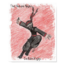 Flying Ninja Poster posters by thesharpieninjas Flying Ninja Poster posters
