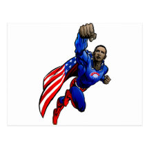Flying Obama Postcards