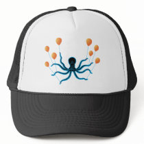 Flying Octopus Trucker Hats