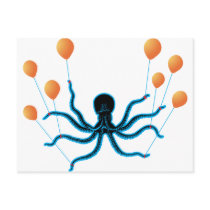 Flying Octopus Postcard
