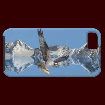 Flying Osprey, Fish & Mountains Wildlife Art casemate cases