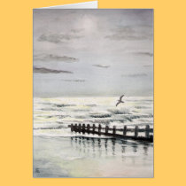 Flying over the waves cards