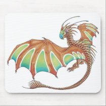 Flying Painted Dragon mousepad mousepads