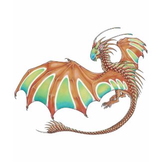 Flying Painted Dragon T-shirt shirt