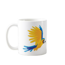 flying parrot mugs