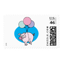 Flying Party Pig Postage