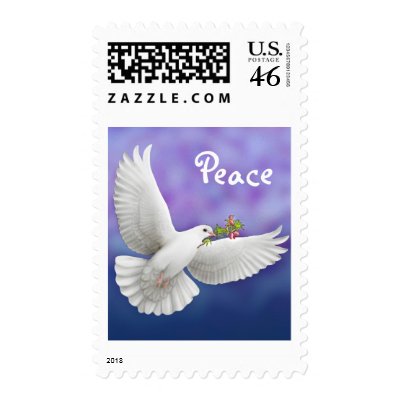 Flying Peace Dove Postage