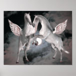 Flying Pegasus Fantasy Horse Poster