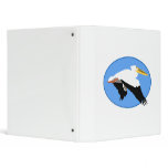 Flying Pelican in Blue Oval binders