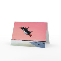 Flying penguin Eternal Optimist defies odds art Card