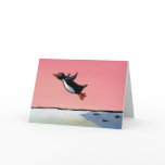 Flying penguin Eternal Optimist defies odds art cards
