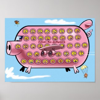 Flying Pig Airlines print