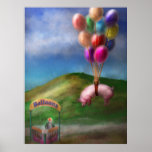 Flying Pig - Child - How I wish I were a bird Print