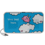 Flying pig dances on clouds speakers