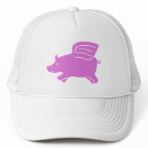 Flying Pig Hat -  Pink