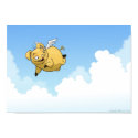 Flying Pig in the Clouds posters