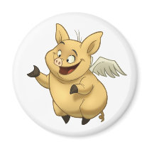 Flying Pig Magnet by stlewis75 Flying Pig Magnet