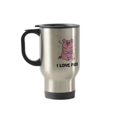 flying pig, PIGGY PUZZLE, I LOVE PIGS mug