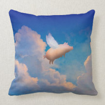 flying pig pillow