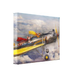 Flying Pig - Plane -The joy ride Stretched Canvas Print