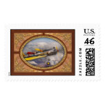 Flying Pig - Plane -The joy ride Postage Stamp