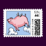 Flying Pig Postage Stamps