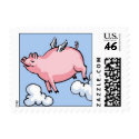 Flying Pig Postage Stamps