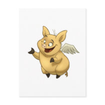 Flying Pig Postcard