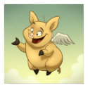Flying Pig Poster posters