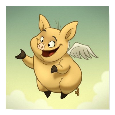 Flying Pig Poster by stlewis75