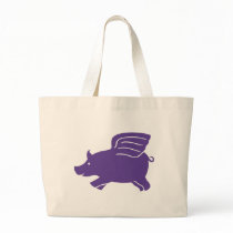 Flying Pig - Purple bags by magarmor Flying Pig - Purple bags