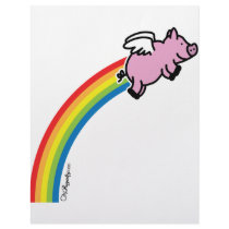 Flying Pig Rainbow Letterhead